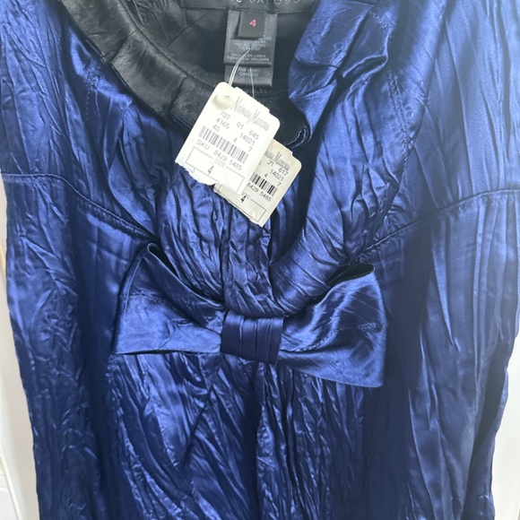 Marc Jacobs navy peplum blouse - Picture 2 of 2